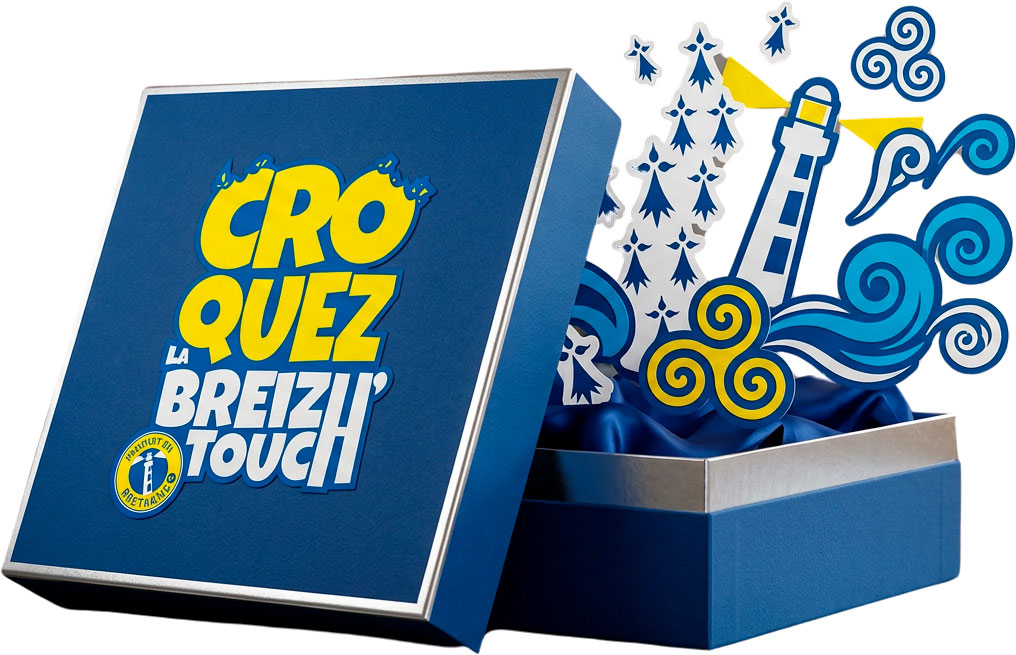 Kit de consolation Croquez la Breizh Touch' : box garnie de produits bretons